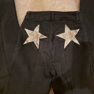 Black Jeans with Silver Star Accents- We The Free